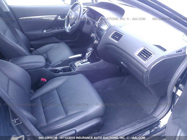 19XFB2F98FE047704 - 2015 HONDA CIVIC EXL BLACK photo 5