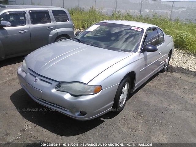 2G1WX15K229117814 - 2002 CHEVROLET MONTE CARLO SS 银色 照片 2