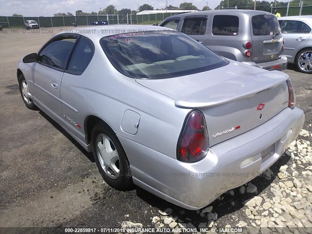 2G1WX15K229117814 - 2002 CHEVROLET MONTE CARLO SS 银色 照片 3