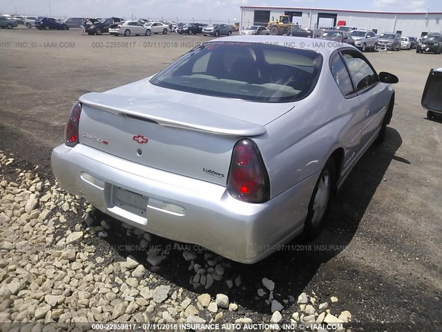 2G1WX15K229117814 - 2002 CHEVROLET MONTE CARLO SS 银色 照片 4