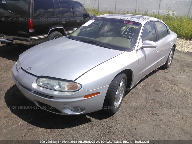 1G3GS64C214123812 - 2001 OLDSMOBILE AURORA 4.0 SILVER photo 2