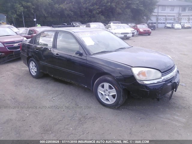 1G1ZT54844F174628 - 2004 CHEVROLET MALIBU LS შავი ფოტო 1