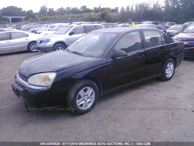 1G1ZT54844F174628 - 2004 CHEVROLET MALIBU LS შავი ფოტო 2