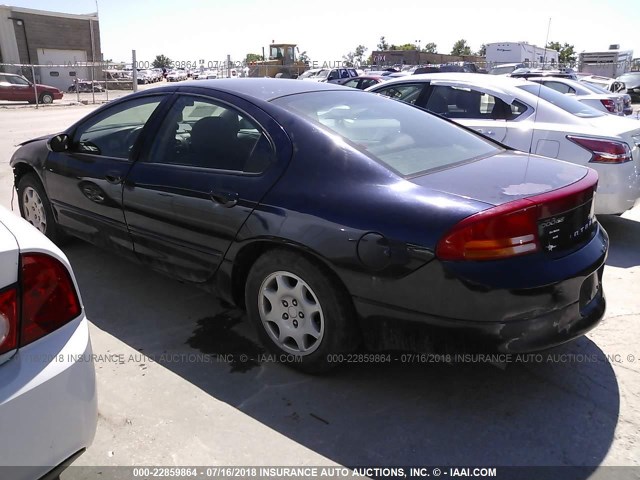 2B3HD46RX2H285701 - 2002 DODGE INTREPID SE BLUE photo 3