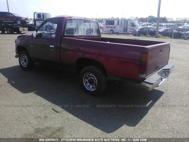 1N6SD11S0MC361734 - 1991 NISSAN TRUCK SHORT WHEELBASE RED photo 3