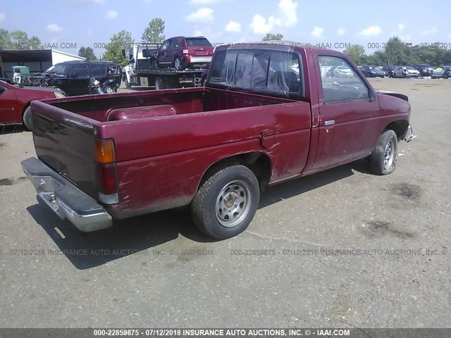 1N6SD11S0MC361734 - 1991 NISSAN TRUCK SHORT WHEELBASE RED photo 4