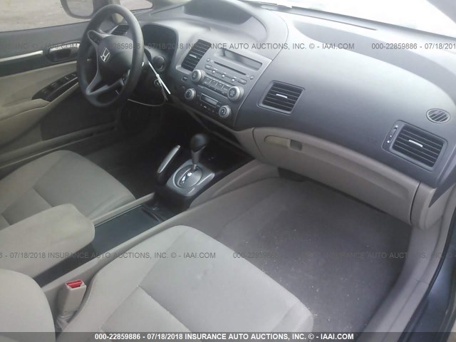 JHMFA36239S008594 - 2009 HONDA CIVIC HYBRID GRAY photo 5