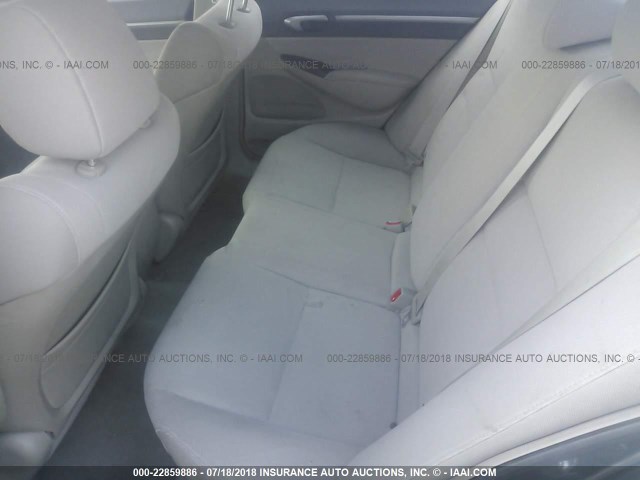 JHMFA36239S008594 - 2009 HONDA CIVIC HYBRID GRAY photo 8