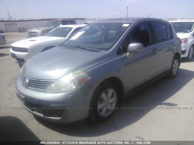 3N1BC13E19L357980 - 2009 NISSAN VERSA S/SL GRAY photo 2