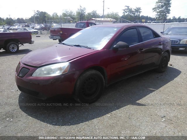 1G2ZF58B874229008 - 2007 PONTIAC G6 VALUE LEADER/BASE RED photo 2