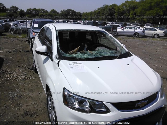 1G1JB5SH7J4109623 - 2018 CHEVROLET SONIC LS 白色 照片 6