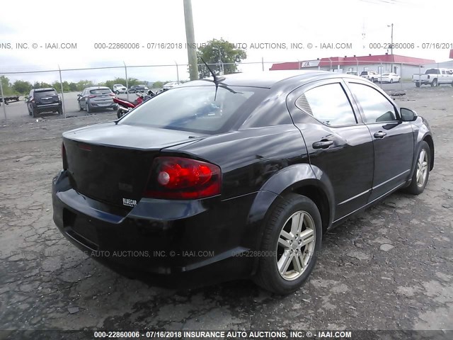 1C3CDZCB1DN590712 - 2013 DODGE AVENGER SXT BLACK photo 4