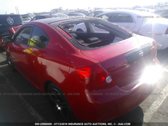 JTKDE177750051099 - 2005 TOYOTA SCION TC RED photo 3