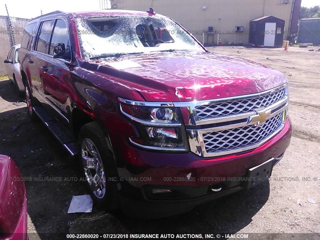 1GNSKHKC8GR428632 - 2016 CHEVROLET SUBURBAN K1500 LT RED photo 1