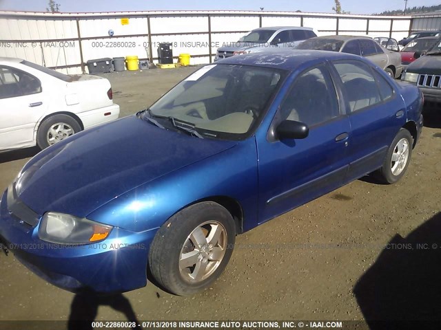 1G1JF52F237136409 - 2003 CHEVROLET CAVALIER LS BLUE photo 2