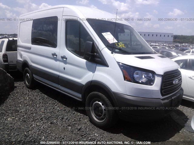 1FTYR1CM6HKA44128 - 2017 FORD TRANSIT T-250 WHITE photo 1