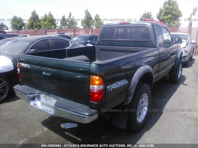 5TESN92N51Z728714 - 2001 TOYOTA TACOMA XTRACAB PRERUNNER 绿色 照片 4