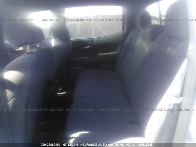 5TFAZ5CN5JX057057 - 2018 TOYOTA TACOMA DBL CAB/SR5/TRD SPORT/OR GRAY photo 8