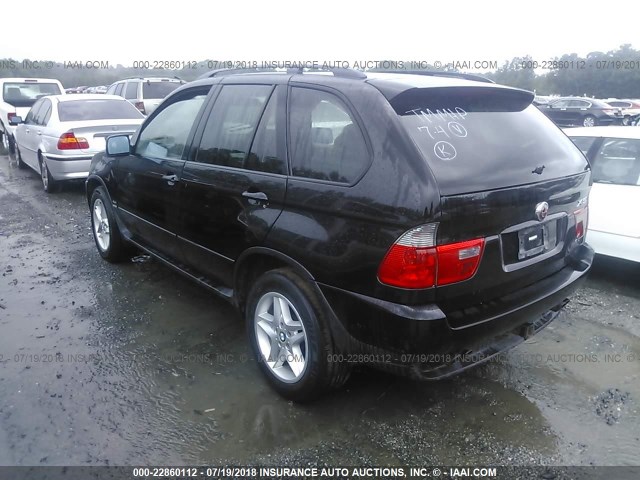 5UXFB335X2LH32457 - 2002 BMW X5 4.4I BLACK photo 3