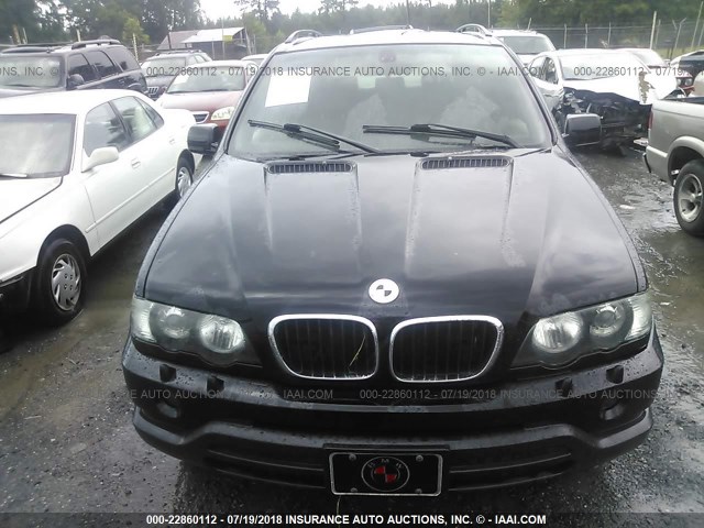 5UXFB335X2LH32457 - 2002 BMW X5 4.4I BLACK photo 6