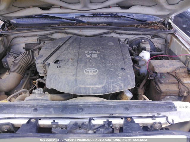 5TEUU42N16Z316151 - 2006 TOYOTA TACOMA ACCESS CAB Ақ фото 10