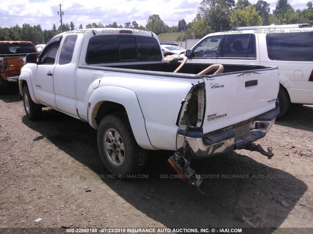 5TEUU42N16Z316151 - 2006 TOYOTA TACOMA ACCESS CAB WHITE photo 3