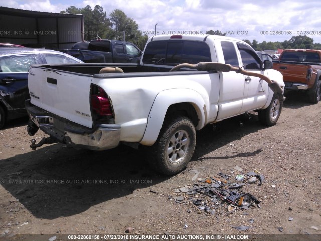 5TEUU42N16Z316151 - 2006 TOYOTA TACOMA ACCESS CAB Ақ фото 4