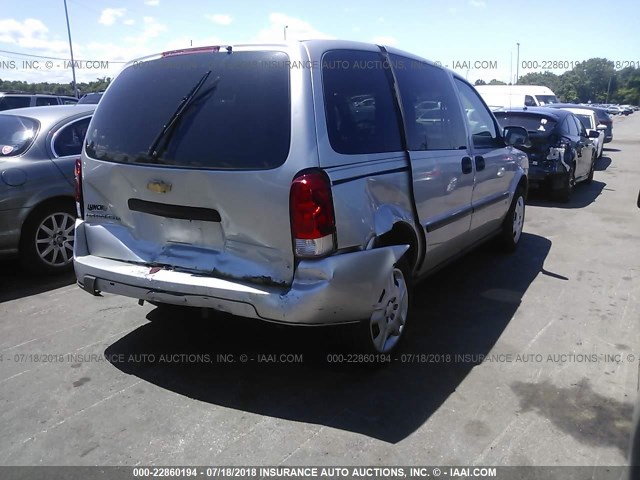 1GNDU231X8D109678 - 2008 CHEVROLET UPLANDER LS SILVER photo 4
