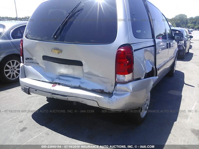 1GNDU231X8D109678 - 2008 CHEVROLET UPLANDER LS SILVER photo 6