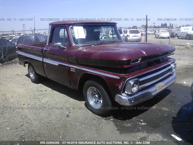 C1446Z141421 - 1966 CHEVROLET C10 MAROON photo 1