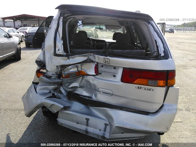 5FNRL18604B122989 - 2004 HONDA ODYSSEY EX SILVER photo 6