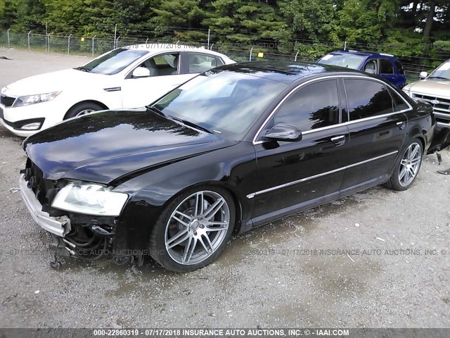 WAUMV44E87N014786 - 2007 AUDI A8 L QUATTRO BLACK photo 2