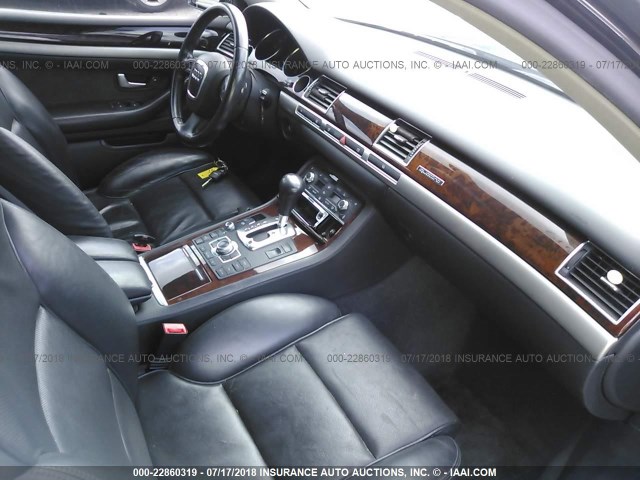 WAUMV44E87N014786 - 2007 AUDI A8 L QUATTRO BLACK photo 5