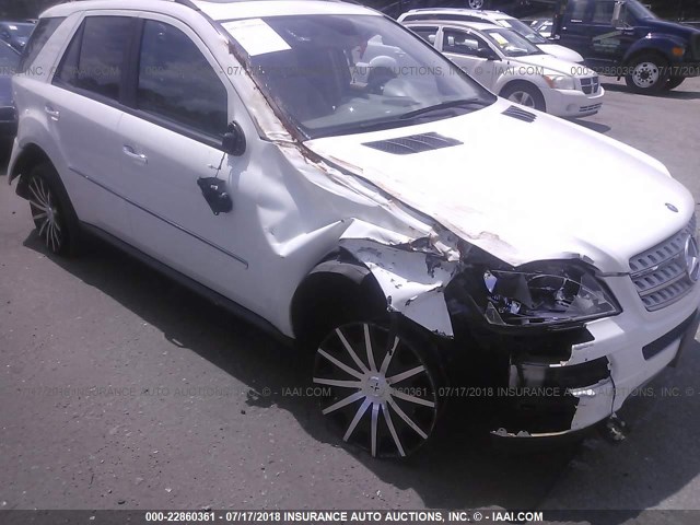 4JGBB86E38A332987 - 2008 MERCEDES-BENZ ML 350 WHITE photo 6