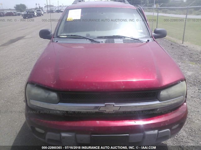 1GNES16S036168406 - 2003 CHEVROLET TRAILBLAZER EXT RED photo 6