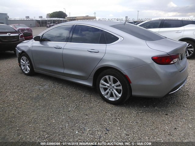 1C3CCCAB9GN156884 - 2016 CHRYSLER 200 LIMITED SILVER photo 3