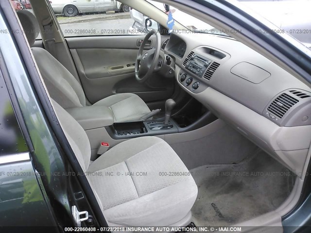 4T1BE32K22U620124 - 2002 TOYOTA CAMRY LE/XLE/SE Yaşıl foto 5