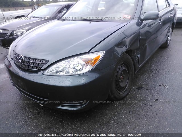 4T1BE32K22U620124 - 2002 TOYOTA CAMRY LE/XLE/SE Yaşıl foto 6