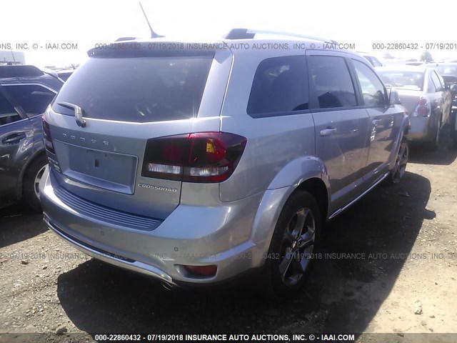 3C4PDDGG1GT117466 - 2016 DODGE JOURNEY CROSSROAD SILVER photo 4