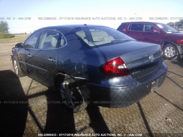 2G4WE587961251652 - 2006 BUICK LACROSSE CXS BLUE photo 3