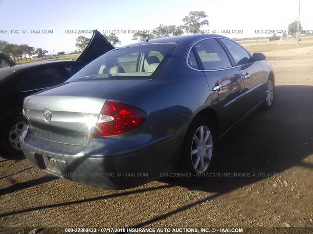 2G4WE587961251652 - 2006 BUICK LACROSSE CXS BLUE photo 4