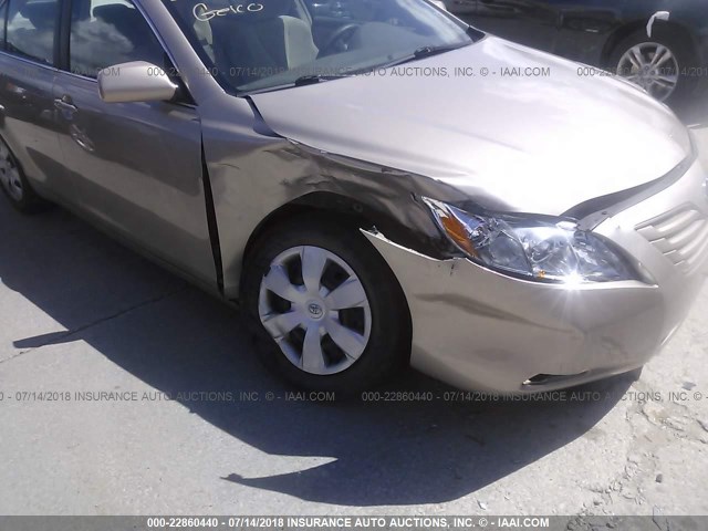 4T4BE46K78R031407 - 2008 TOYOTA CAMRY CE/LE/XLE/SE TAN photo 6