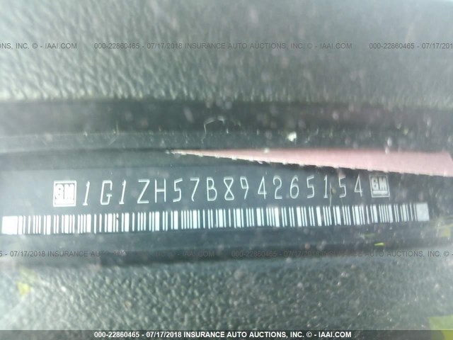 1G1ZH57B894265154 - 2009 CHEVROLET MALIBU 1LT 蓝色 照片 9