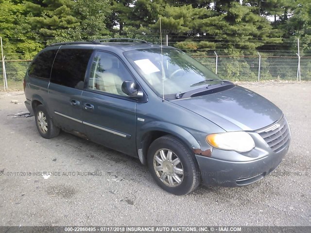 2A4GP54L67R135554 - 2007 CHRYSLER TOWN & COUNTRY TOURING BLUE photo 1