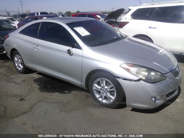 4T1CE38P26U581810 - 2006 TOYOTA CAMRY SOLARA SE/SLE ვერცხლისფერი ფოტო 1