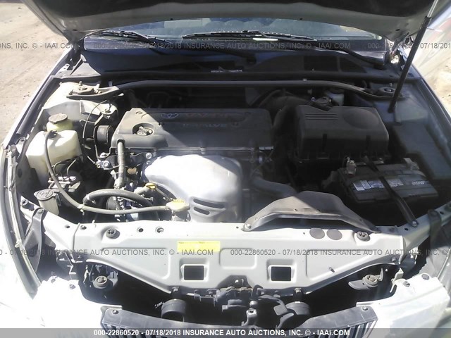 4T1CE38P26U581810 - 2006 TOYOTA CAMRY SOLARA SE/SLE ვერცხლისფერი ფოტო 10