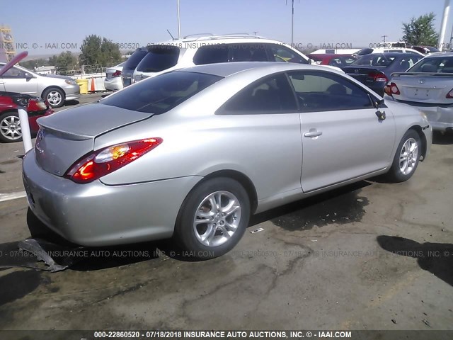 4T1CE38P26U581810 - 2006 TOYOTA CAMRY SOLARA SE/SLE ვერცხლისფერი ფოტო 4