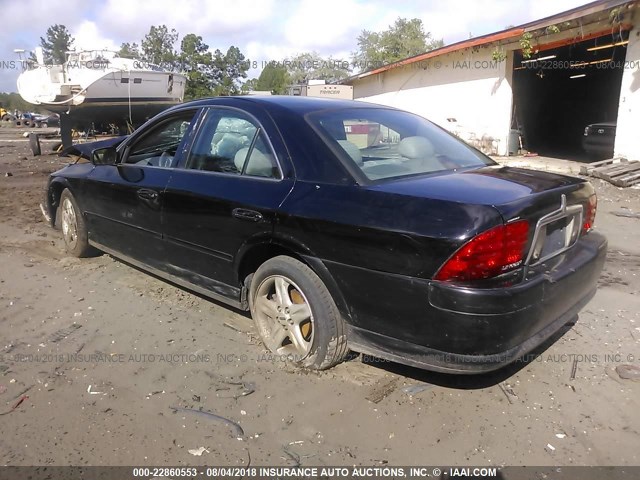 1LNHM87A6YY774928 - 2000 LINCOLN LS შავი ფოტო 3