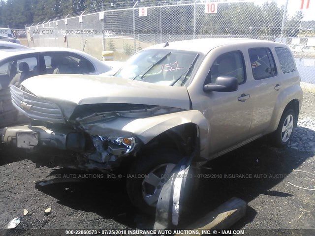 3GNDA13D68S597203 - 2008 CHEVROLET HHR LS GOLD photo 2