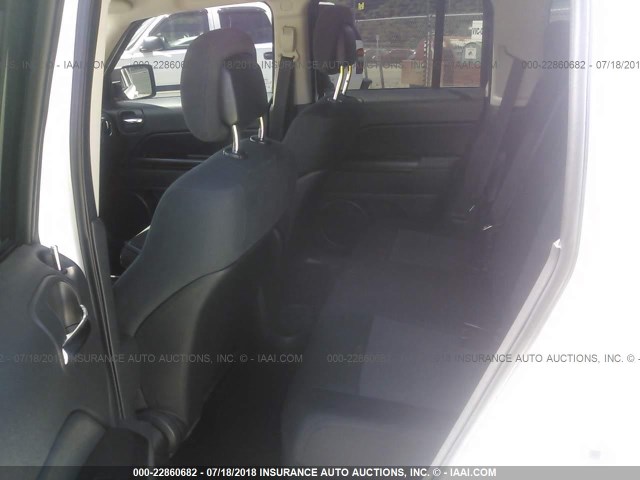 1C4NJRFBXCD591449 - 2012 JEEP PATRIOT LATITUDE WHITE photo 8